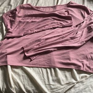 Long sleeve crop top